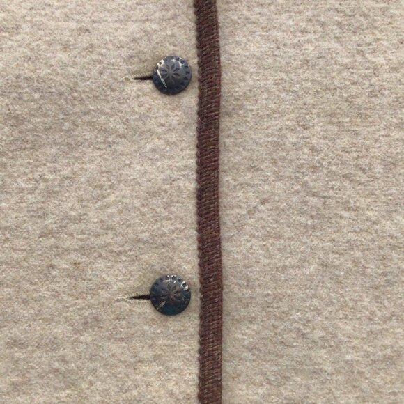 Vintage Boiled Wool Coat Jacket - Picture 7 of 9